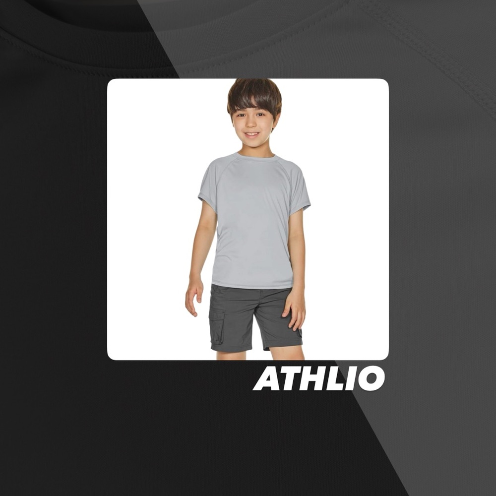 EUC Athlio Grey UPF 50+ Short Sleeve Shirt